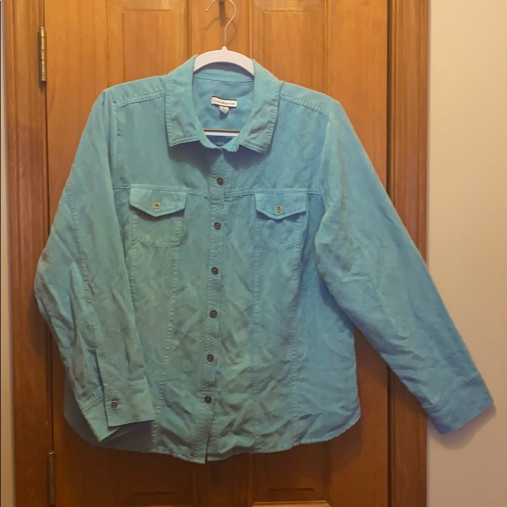 Croft & Barrow button blouse size L